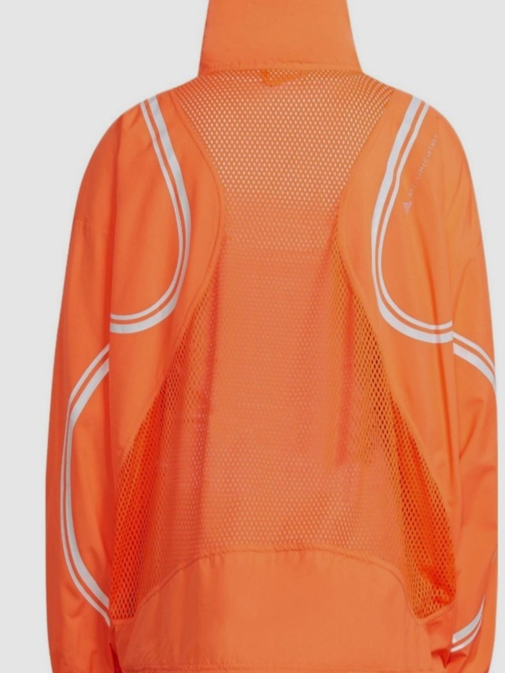 Adidas By Stella McCartney Orange Mesh-Back Lightweight Jacket